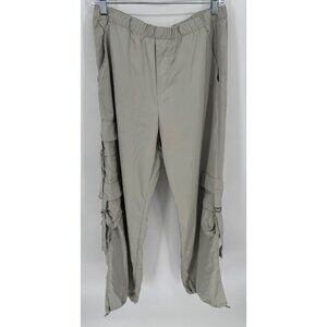Zara Womens Parachute Cargo Wide leg Streetwear Pants